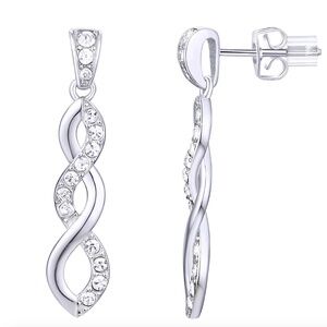 Chrystina Crystal Twist Dangle Earrings